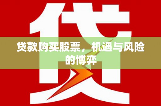 瑞芳贷款购买股票，机遇与风险的博弈
