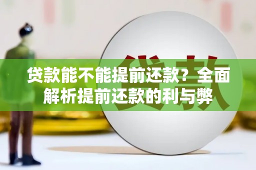瑞芳贷款能不能提前还款？全面解析提前还款的利与弊