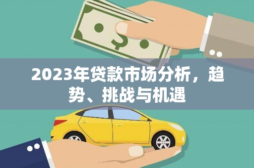 瑞芳2023年贷款市场分析，趋势、挑战与机遇