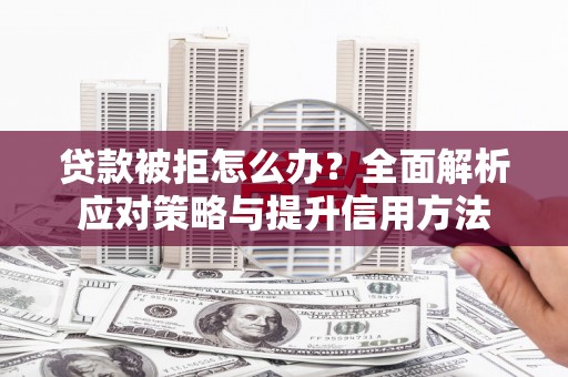 瑞芳贷款被拒怎么办？全面解析应对策略与提升信用方法
