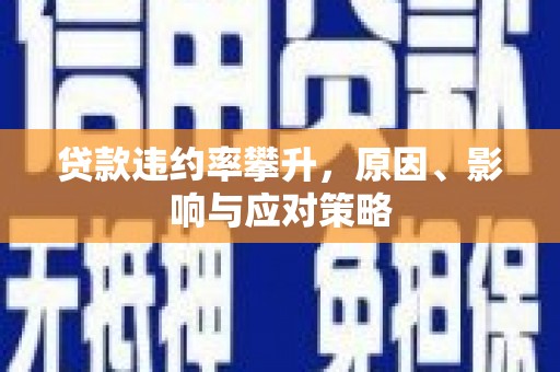瑞芳贷款违约率攀升，原因、影响与应对策略