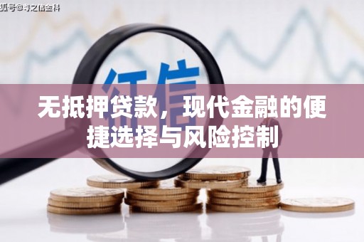 瑞芳无抵押贷款，现代金融的便捷选择与风险控制
