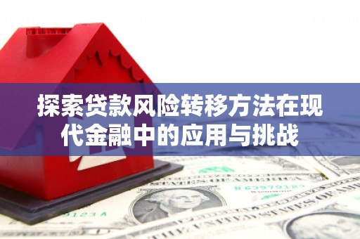 瑞芳探索贷款风险转移方法在现代金融中的应用与挑战