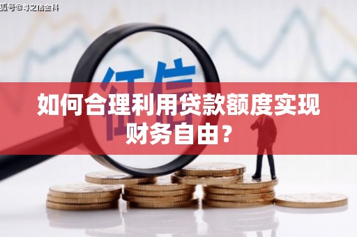 瑞芳如何合理利用贷款额度实现财务自由？