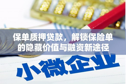 瑞芳保单质押贷款，解锁保险单的隐藏价值与融资新途径