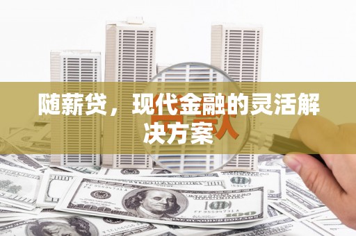瑞芳随薪贷，现代金融的灵活解决方案