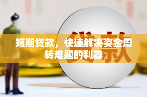瑞芳短期贷款，快速解决资金周转难题的利器