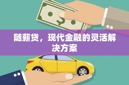 瑞芳随薪贷，现代金融的灵活解决方案