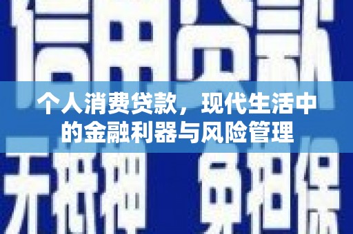 瑞芳个人消费贷款，现代生活中的金融利器与风险管理