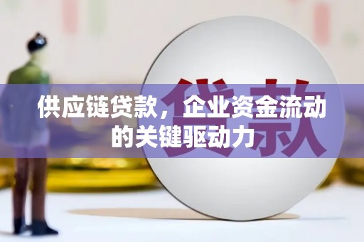 瑞芳供应链贷款，企业资金流动的关键驱动力