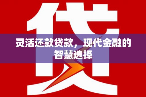 瑞芳灵活还款贷款，现代金融的智慧选择