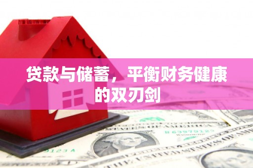 瑞芳贷款与储蓄，平衡财务健康的双刃剑