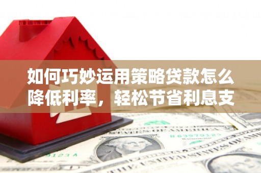 瑞芳如何巧妙运用策略贷款怎么降低利率，轻松节省利息支出