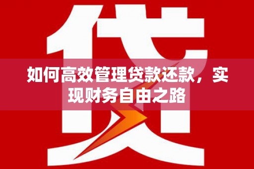 瑞芳如何高效管理贷款还款，实现财务自由之路