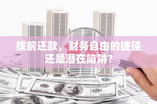 瑞芳提前还款，财务自由的捷径还是潜在陷阱？