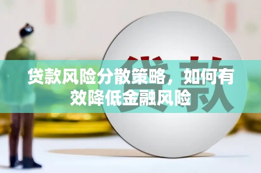 瑞芳贷款风险分散策略，如何有效降低金融风险