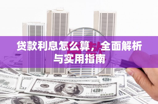 瑞芳贷款利息怎么算，全面解析与实用指南