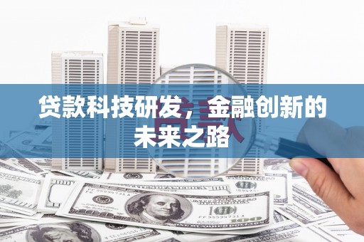 瑞芳贷款科技研发，金融创新的未来之路