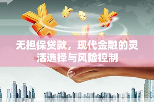 瑞芳无担保贷款，现代金融的灵活选择与风险控制