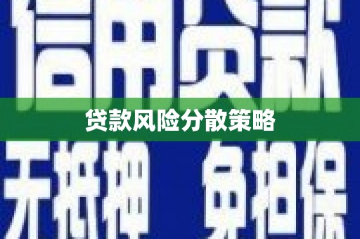 瑞芳贷款风险分散策略