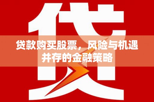 瑞芳贷款购买股票，风险与机遇并存的金融策略