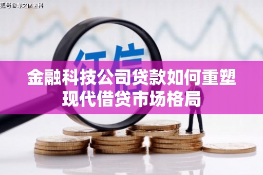 瑞芳金融科技公司贷款如何重塑现代借贷市场格局