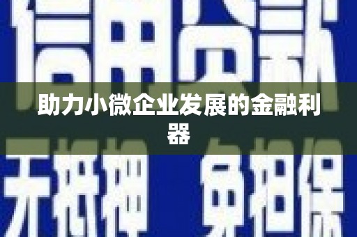 瑞芳助力小微企业发展的金融利器