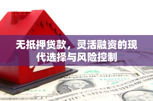 瑞芳无抵押贷款，灵活融资的现代选择与风险控制