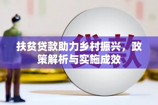 瑞芳扶贫贷款助力乡村振兴，政策解析与实施成效