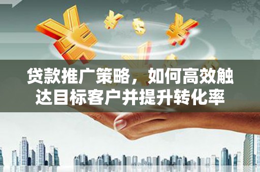 瑞芳贷款推广策略，如何高效触达目标客户并提升转化率