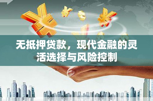 瑞芳无抵押贷款，现代金融的灵活选择与风险控制