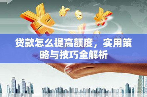 瑞芳贷款怎么提高额度，实用策略与技巧全解析