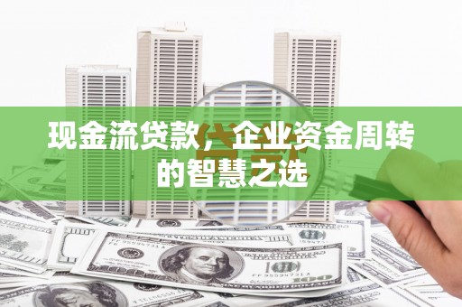 瑞芳现金流贷款，企业资金周转的智慧之选