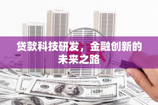 瑞芳贷款科技研发，金融创新的未来之路