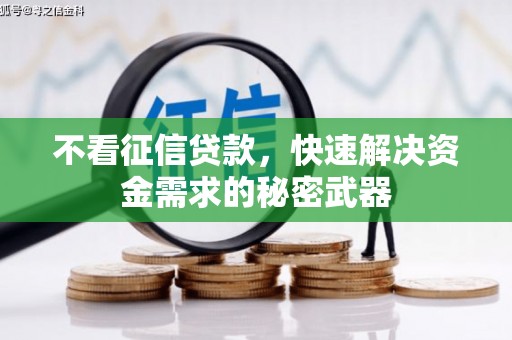 瑞芳不看征信贷款，快速解决资金需求的秘密武器