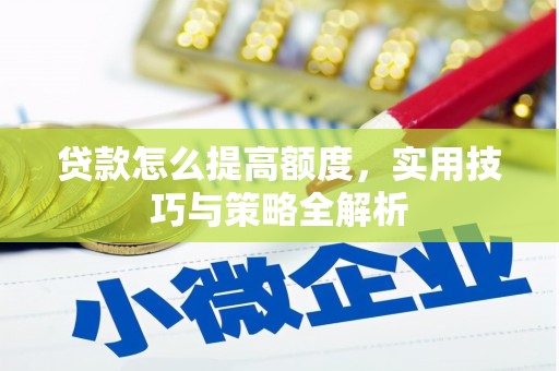 瑞芳贷款怎么提高额度，实用技巧与策略全解析
