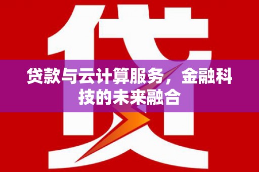 瑞芳贷款与云计算服务，金融科技的未来融合