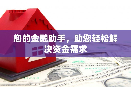 瑞芳您的金融助手，助您轻松解决资金需求