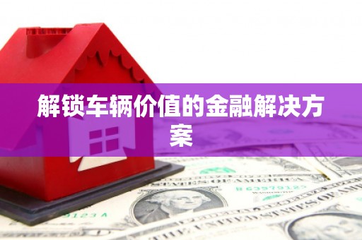 瑞芳解锁车辆价值的金融解决方案