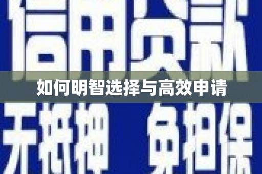 瑞芳如何明智选择与高效申请
