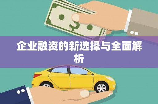 瑞芳企业融资的新选择与全面解析