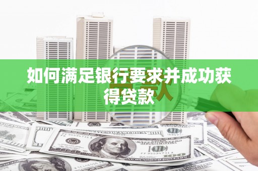 瑞芳如何满足银行要求并成功获得贷款