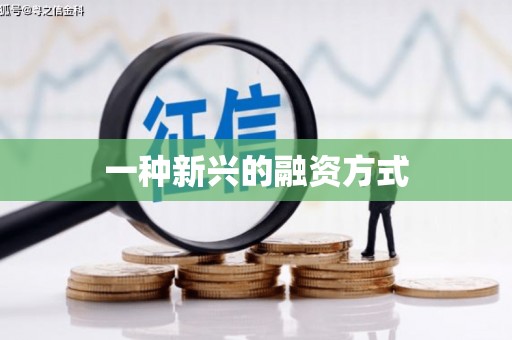 瑞芳一种新兴的融资方式
