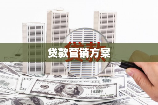 瑞芳贷款营销方案