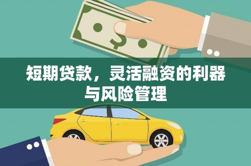瑞芳短期贷款，灵活融资的利器与风险管理