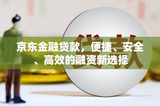 瑞芳京东金融贷款，便捷、安全、高效的融资新选择