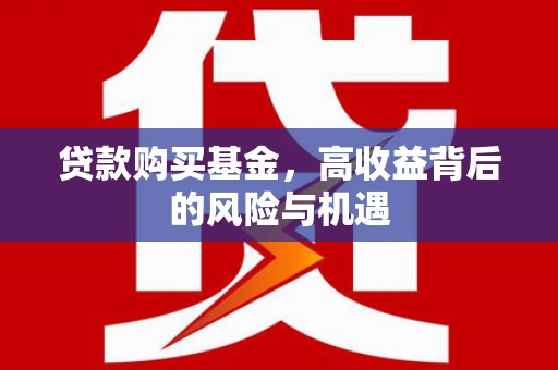 瑞芳贷款购买基金，高收益背后的风险与机遇